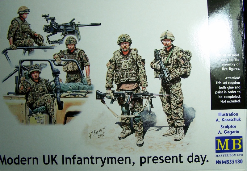 MBL35180-NEW 5 Master Box 1/35 Modern UK Infantrymen Present Day 